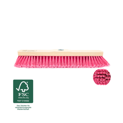 Bild von Saalbesen Rilsan geschlitzt - 40 cm Holzkörper mit Schraubgewinde